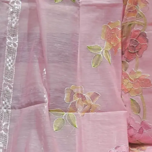 Beautiful Kacha Style 3Pc Embroidered Pepper Cotton Suit  Summer Collection