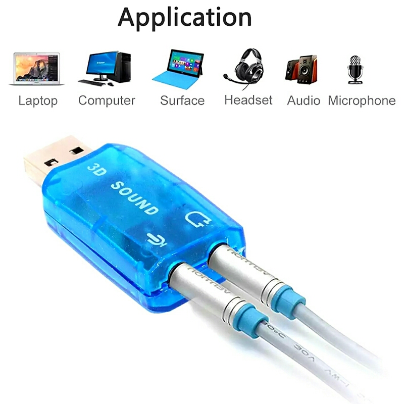 3d USB Sound Card