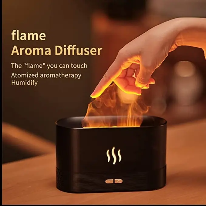 RGB Flame Humidifier and Aroma Diffuser