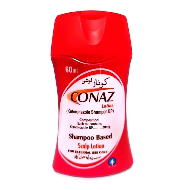 Conaz Ketoconazole Shampoo (60 ML) For Dandruff in Kids and Ad-ults