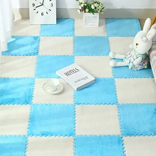 Fluffy Floor Puzzel Carpet
