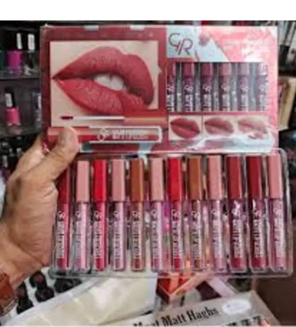 12 pcs gloss tray | Lip gloss pack of 12 nude superb long lasting waterproof matte lipgloss,Matte Lip GlossLiquid lip gloss matte finish look color long lasting water proof different shades