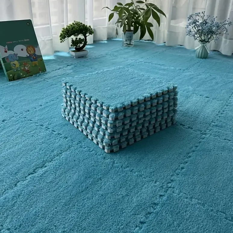 Fluffy Floor Puzzel Carpet