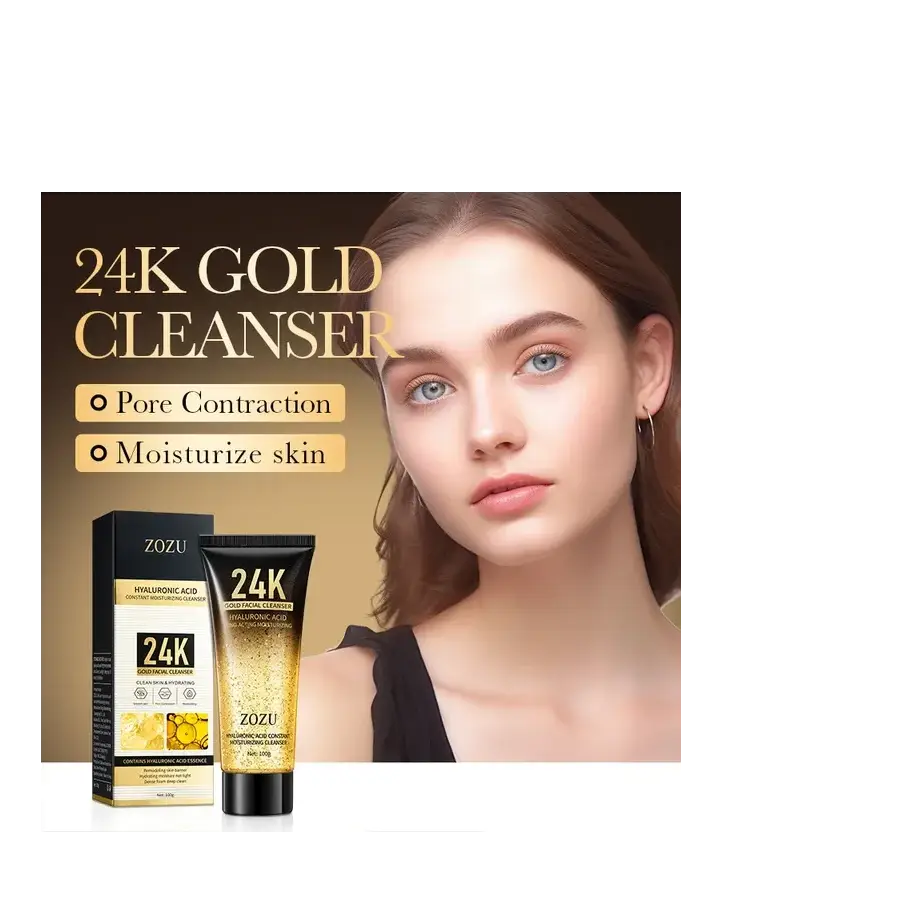 24k Gold Cleanser.. | 24K Gold Hyaluronic Acid Facial Cleanser 100g.....