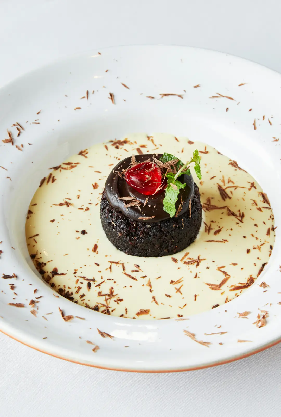 Dark Chocolate Cherry Bombe