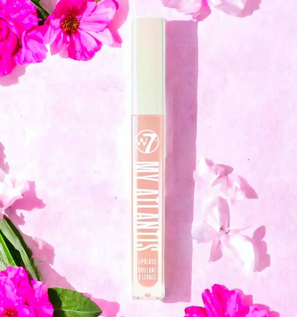 W7 My Atlantis Lip Gloss-Natural Pink