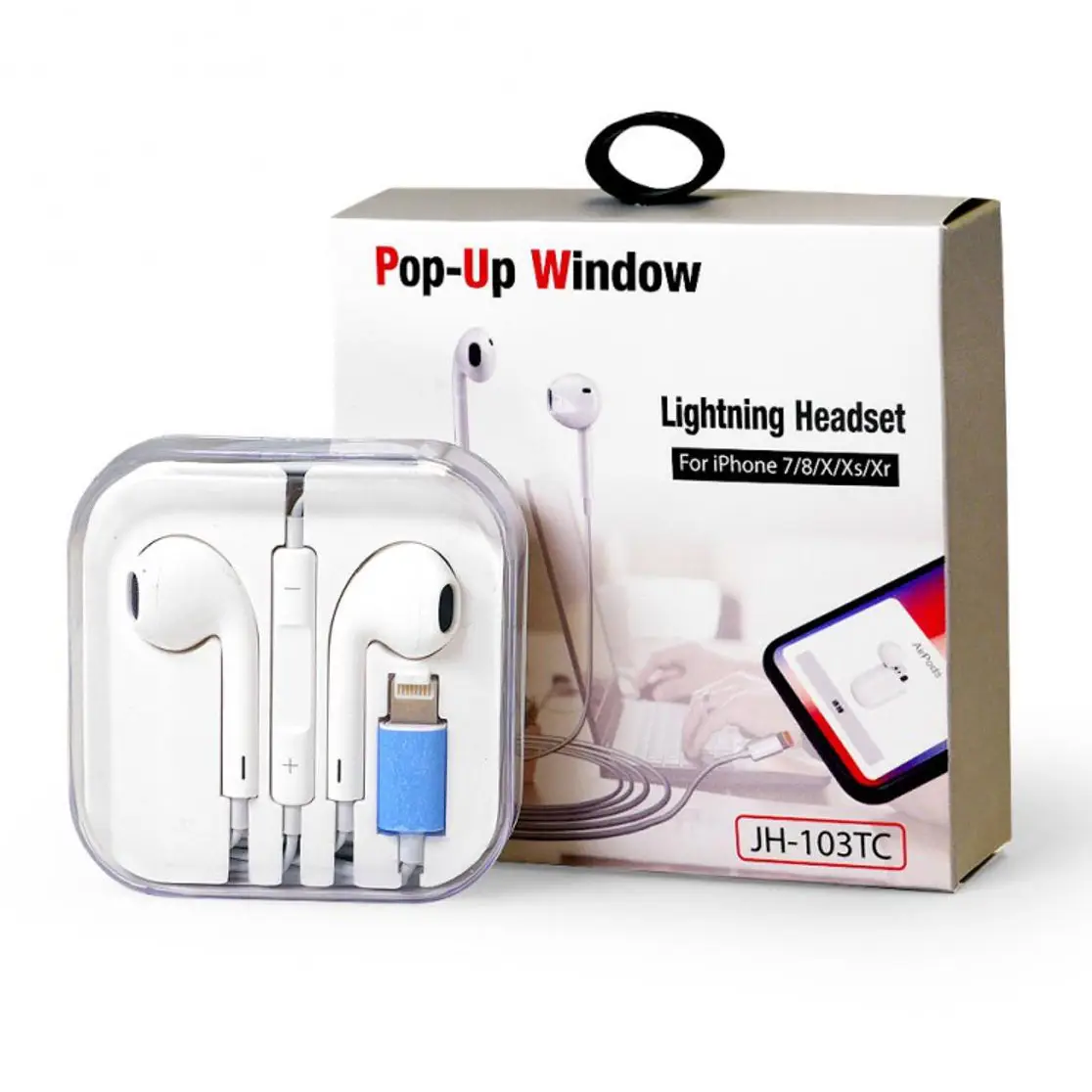 Iphone Pop Up Window Lightenening Connector Earphones Handsfree