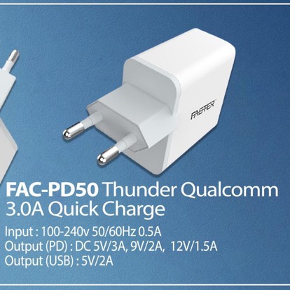 Faster Original 2 in 1 Super Fast n PD18 Thunder Qualcom 3.0