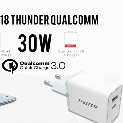 Faster Original 2 in 1 Super Fast n PD18 Thunder Qualcom 3.0