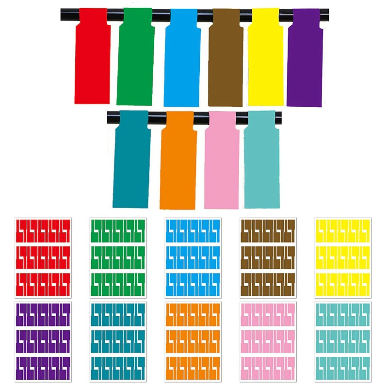 150Pcs/5 Sheets Cable Labels Wire Marking Network Waterproof Laser Printer