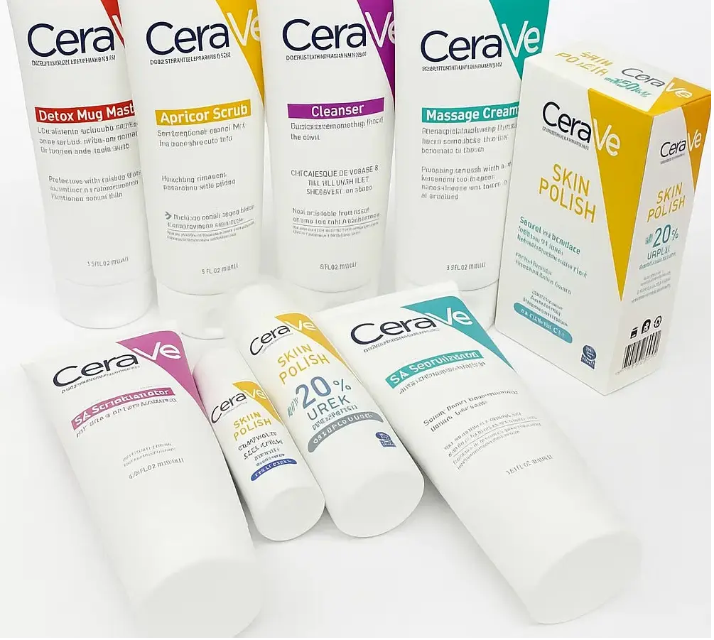 CERAVE 6 Facial tubes 2 polish Set Full kit