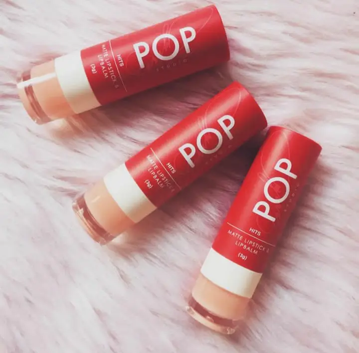 POP STUDIO Lipstick + LipBalm by SARAH GERONIMO- 2in1 - Maroon