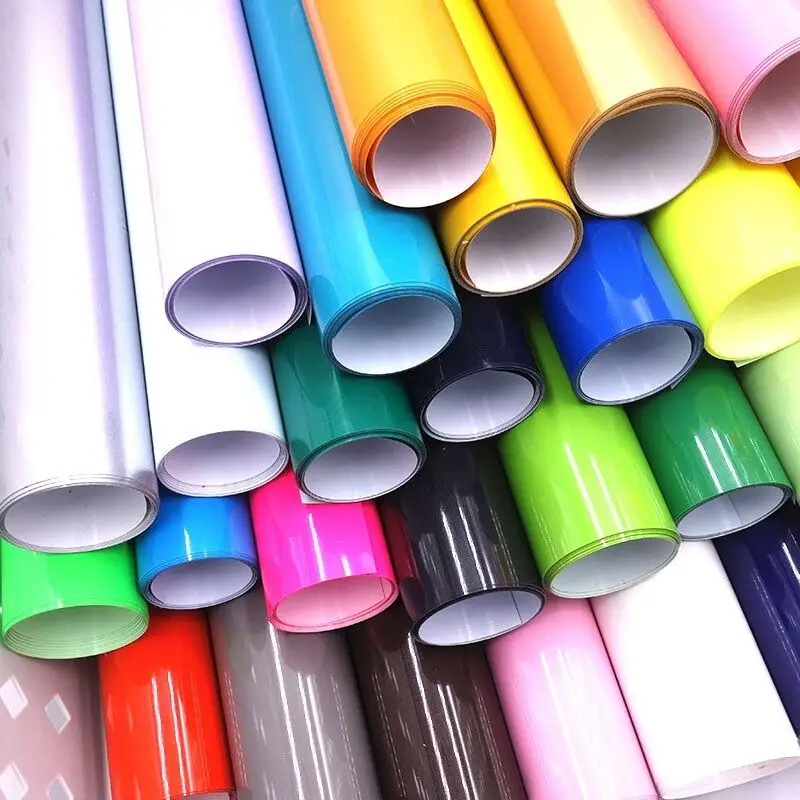 1 X 9 Feet Multicolor Adhesive Craft Permanent Vinyl Roll Design Lettering Film Cup Glass Decal Sticker Xmas Card DIY Self-adhesive Film