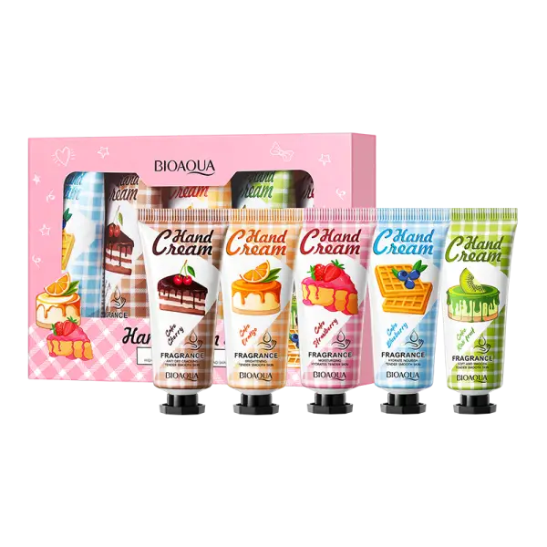 BIOAQUA Pack of 5 Plant Extract Moisturizing Hand Cream-Hand Moisturizers