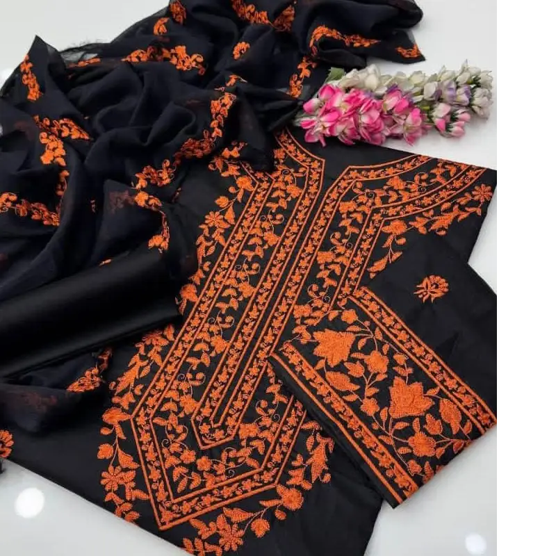 Shaista Lodhi 3Pc Embroidered Lawn Cotton Suit