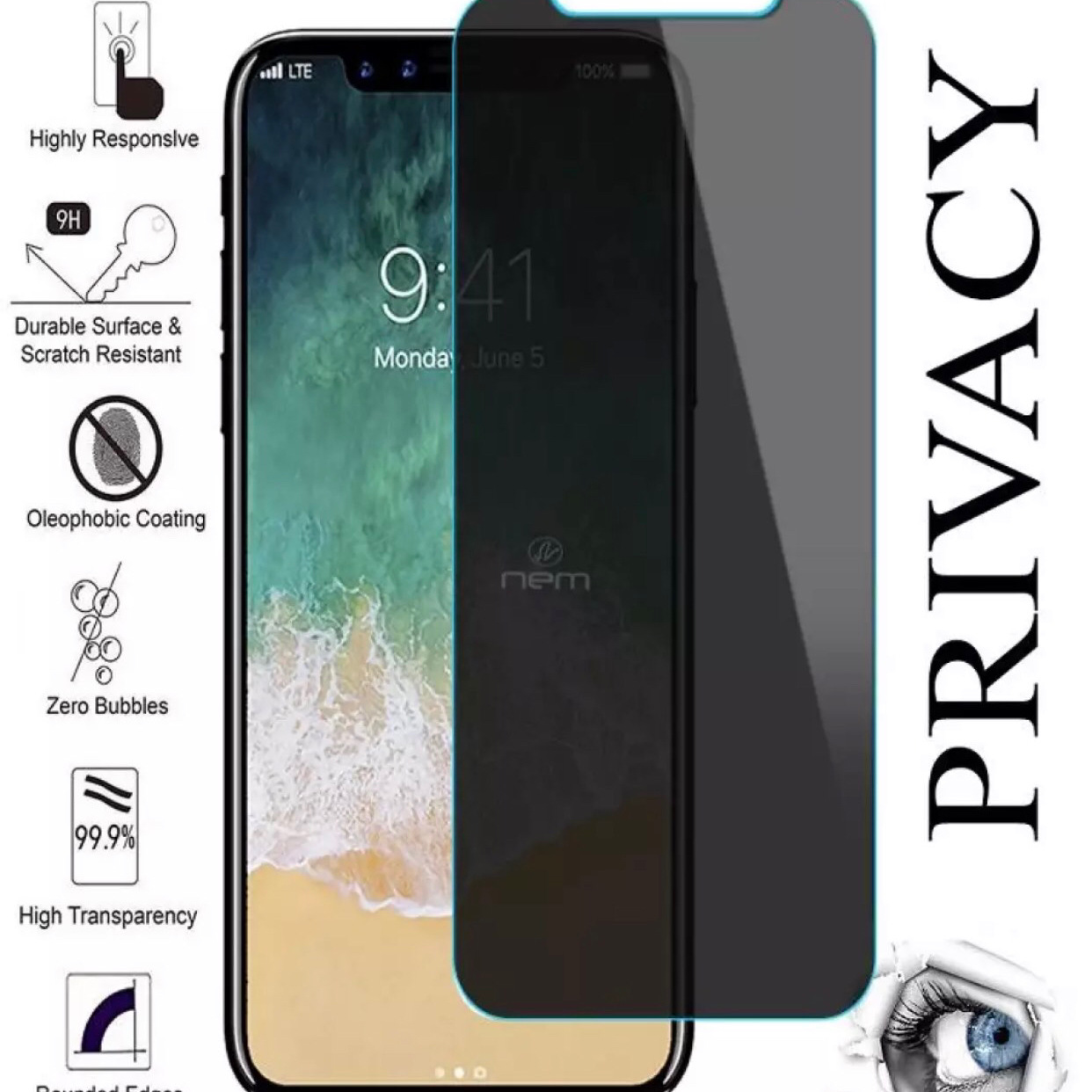 Privacy Screen Protector for iPhone