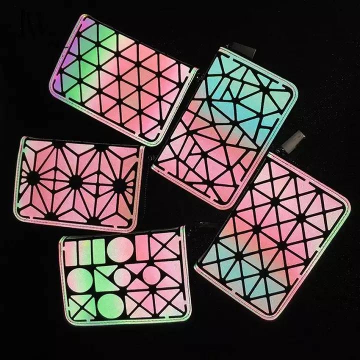 LouisWill Women Wallet Fashion Geometric Ladies Bags Luminou