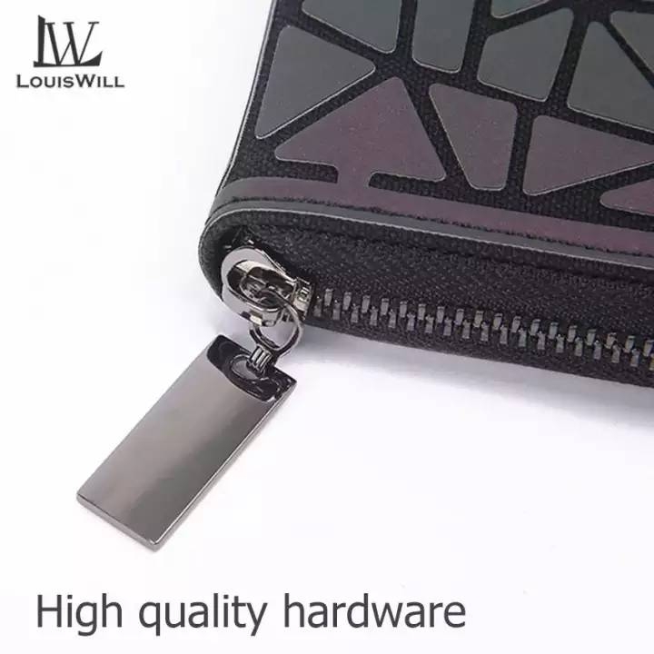 LouisWill Women Wallet Fashion Geometric Ladies Bags Luminou