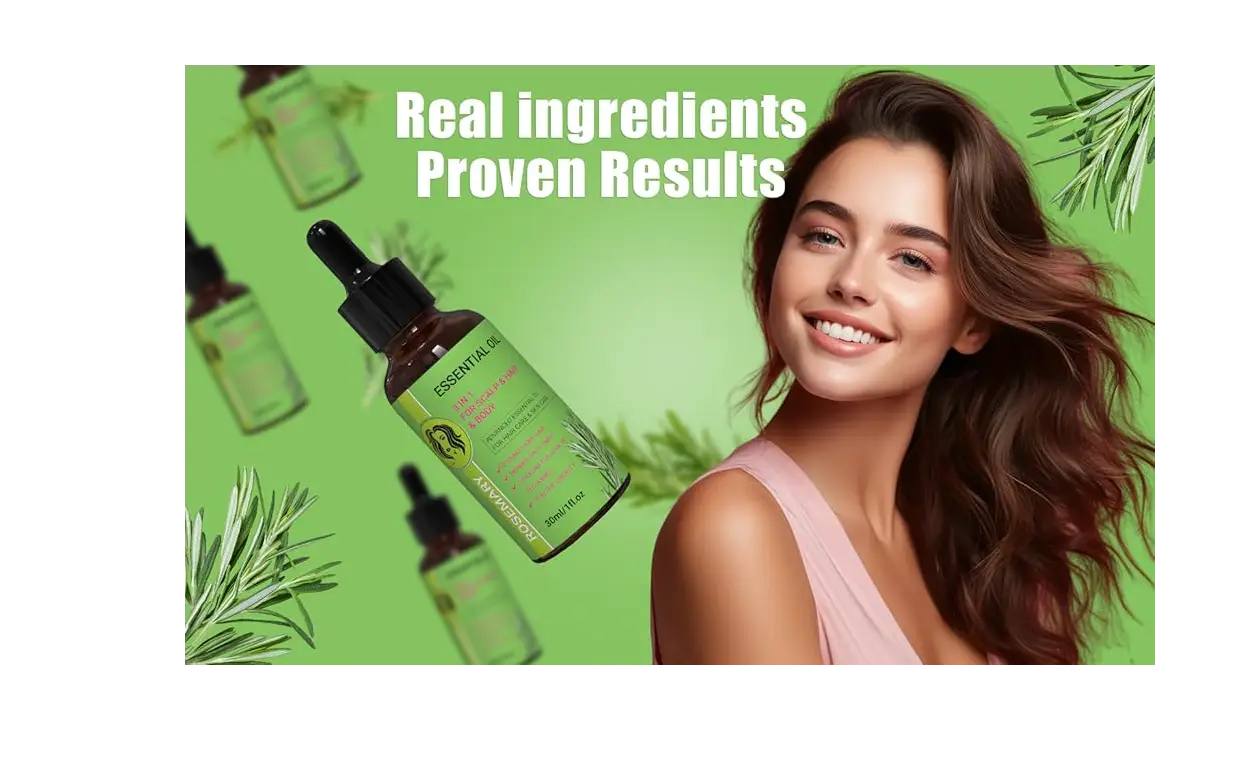 MIELLE ORGANICS ROSEMARY MINT SCALP & HAIR STRENGTHENING OIL FOR ALL TYPE OF HAIR.....