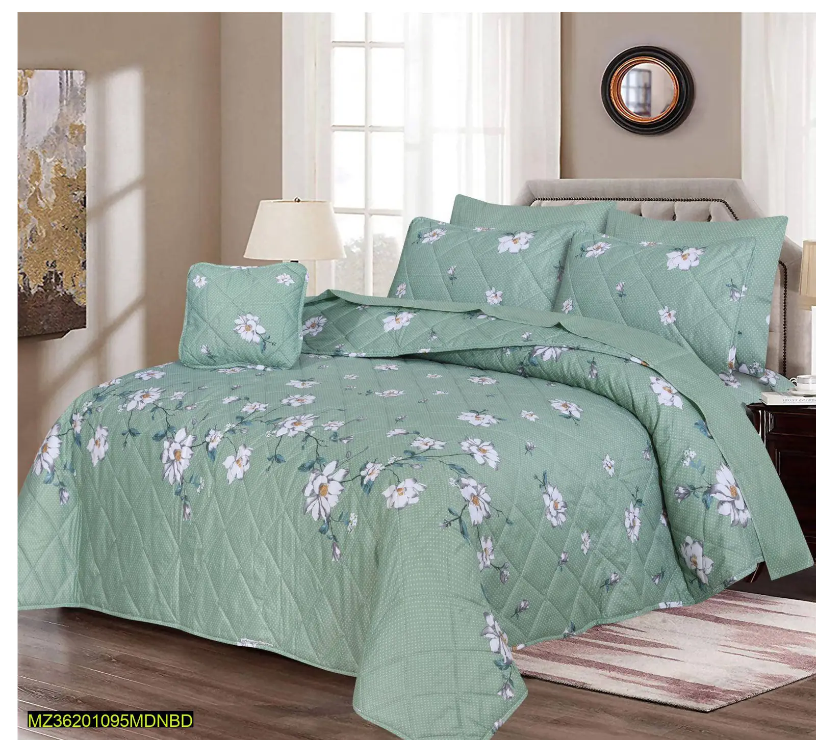 7 PCS COTTON Double Bed comforter Set
