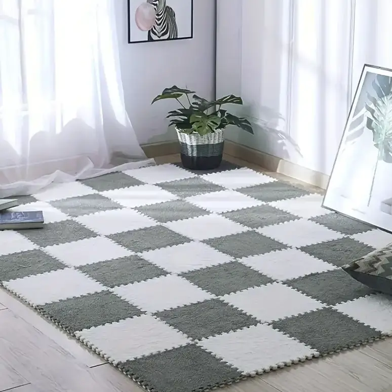 Fluffy Floor Puzzel Carpet