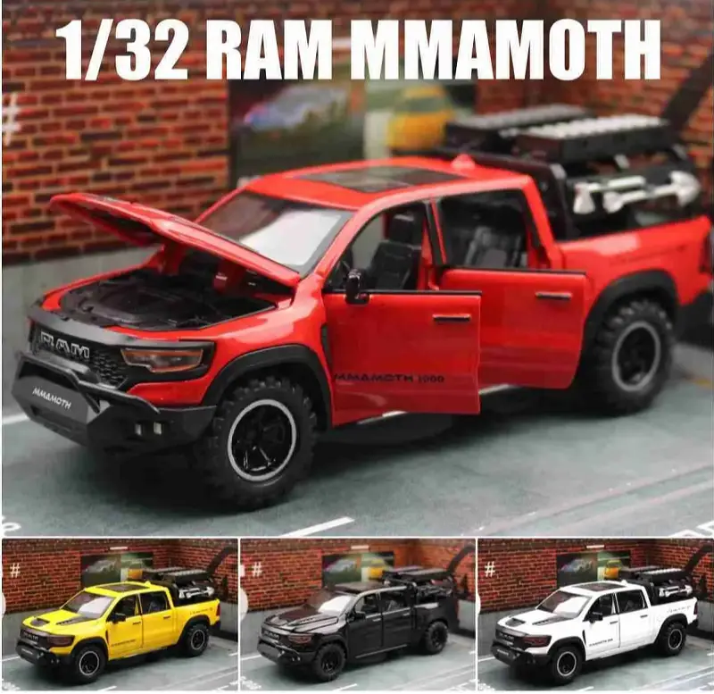 1:32 Dodge ammoth 1000 RAM TRX Alloy Scale Trucks Diecast Model