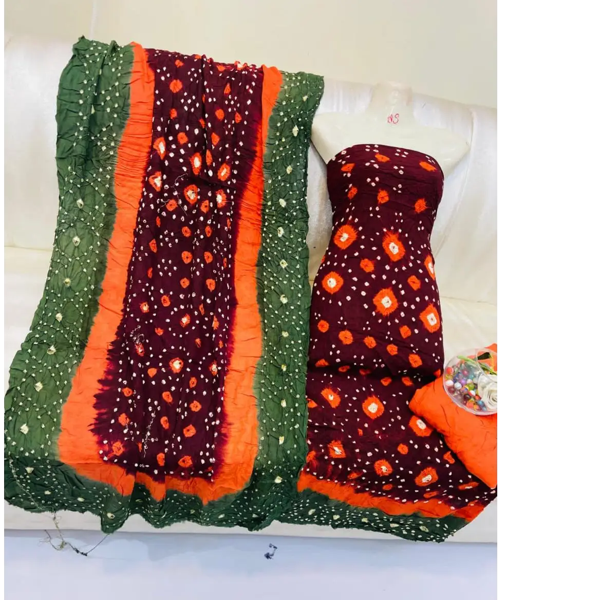 Royal Bahawalpuri Chunri 4PC Lawn Suit  Handcrafted Elegance