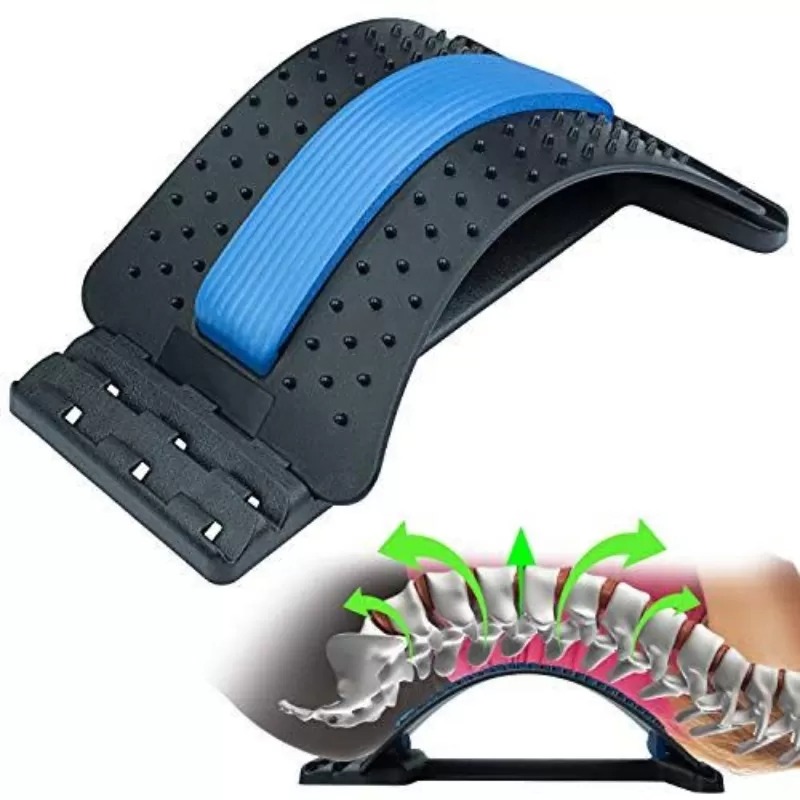 Magic Back Stretcher Lumbar Support Device For Upper And Lower Back Pain Relief
