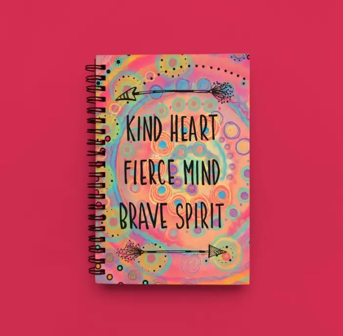 Cute Illustrated Spiral notebook for Girls-A5 size -Printed cover back & front