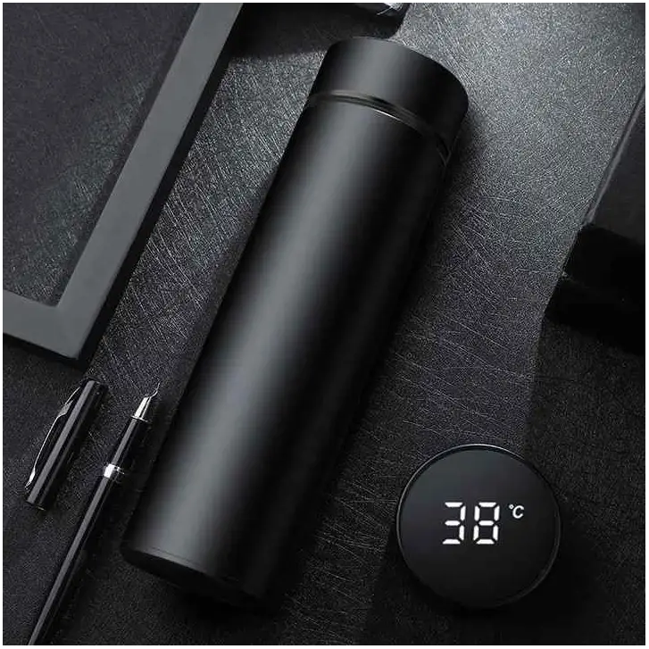 Custom Vacuum Flask 500ml Smart Thermo Water Bottle with Led Temperature Display