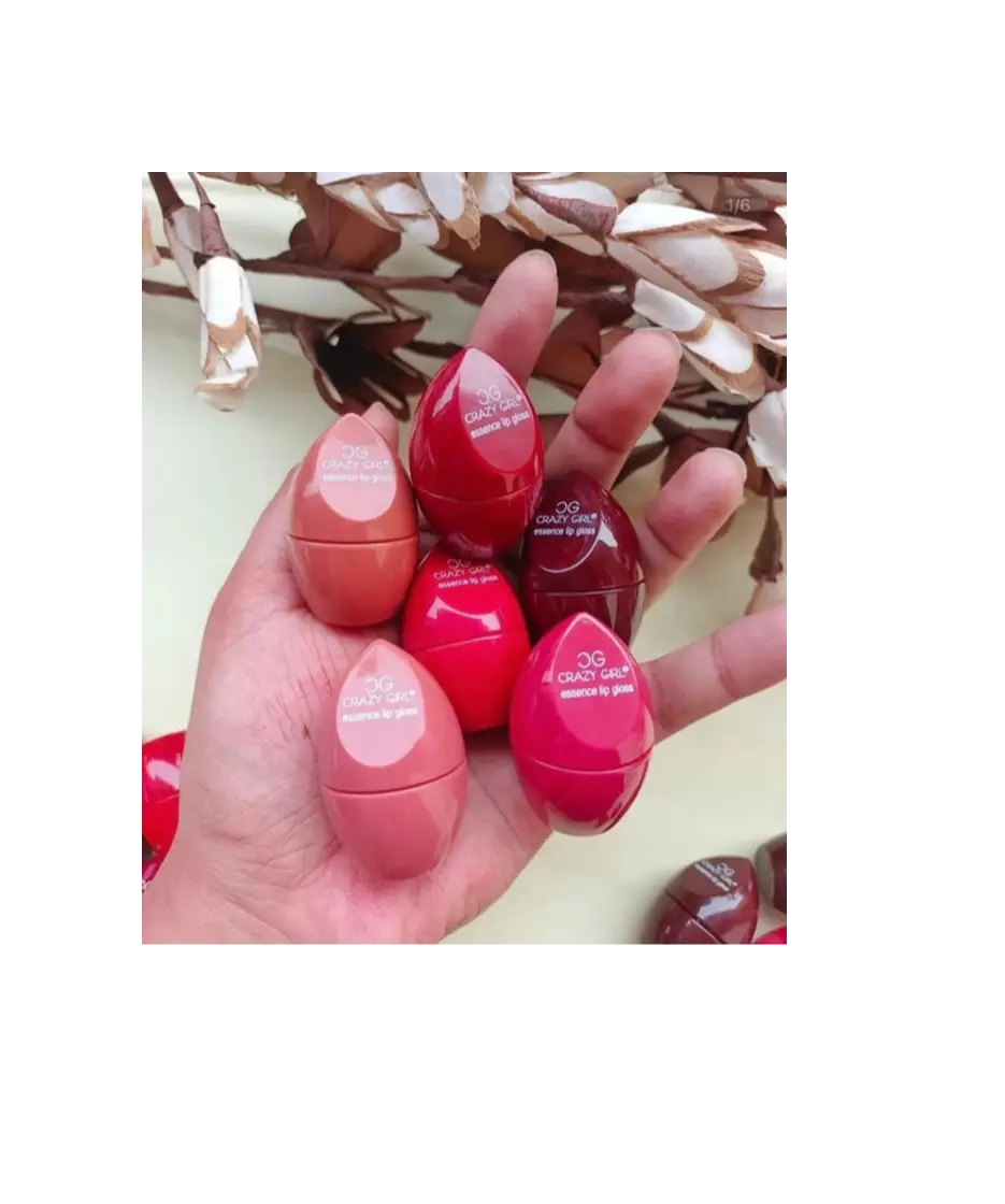 Egg Lipgloss 6pcs Set | Highly Pigmented Cutest Mini Egg Lip Gloss Crazy Girls