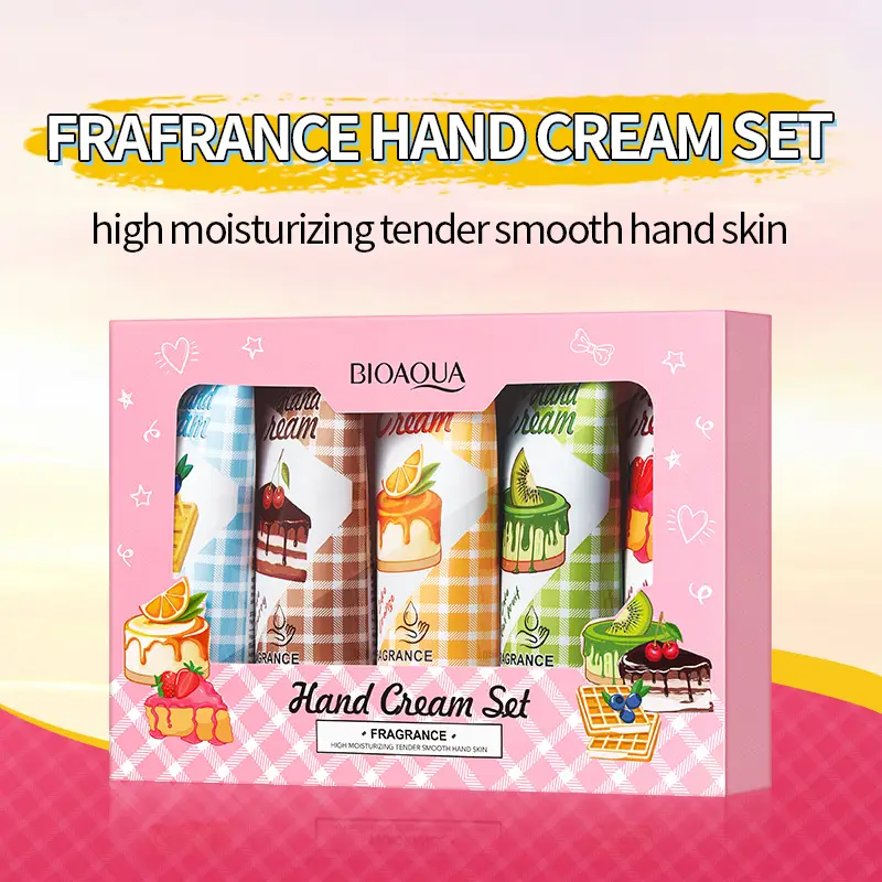 BIOAQUA Pack of 5 Plant Extract Moisturizing Hand Cream-Hand Moisturizers