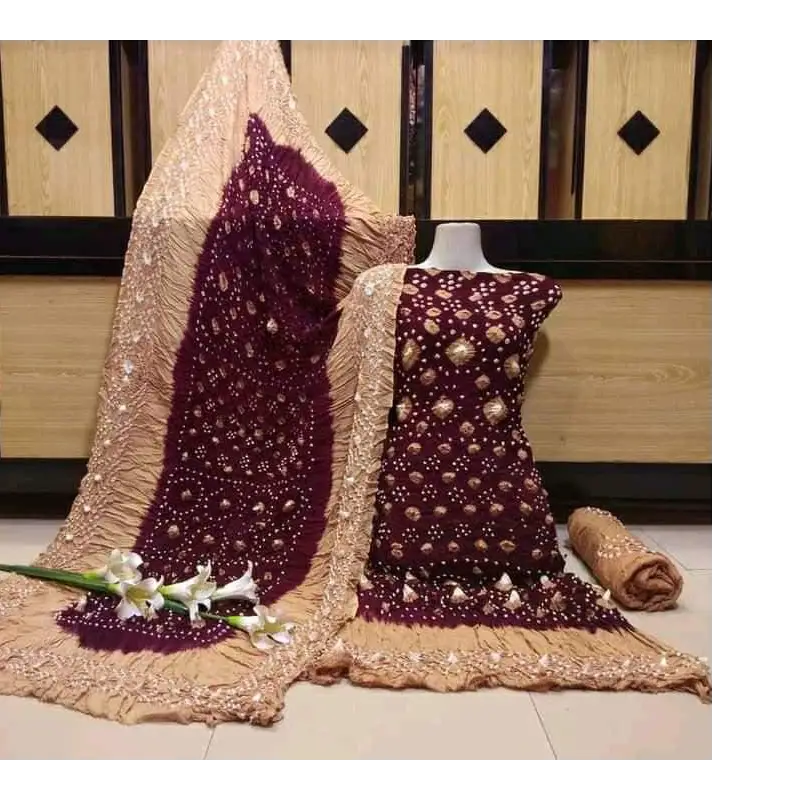 Royal Bahawalpuri Chunri 4PC Lawn Suit  Handcrafted Elegance