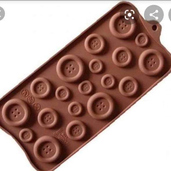 Silicone Chocolate Mold Button Shape Available