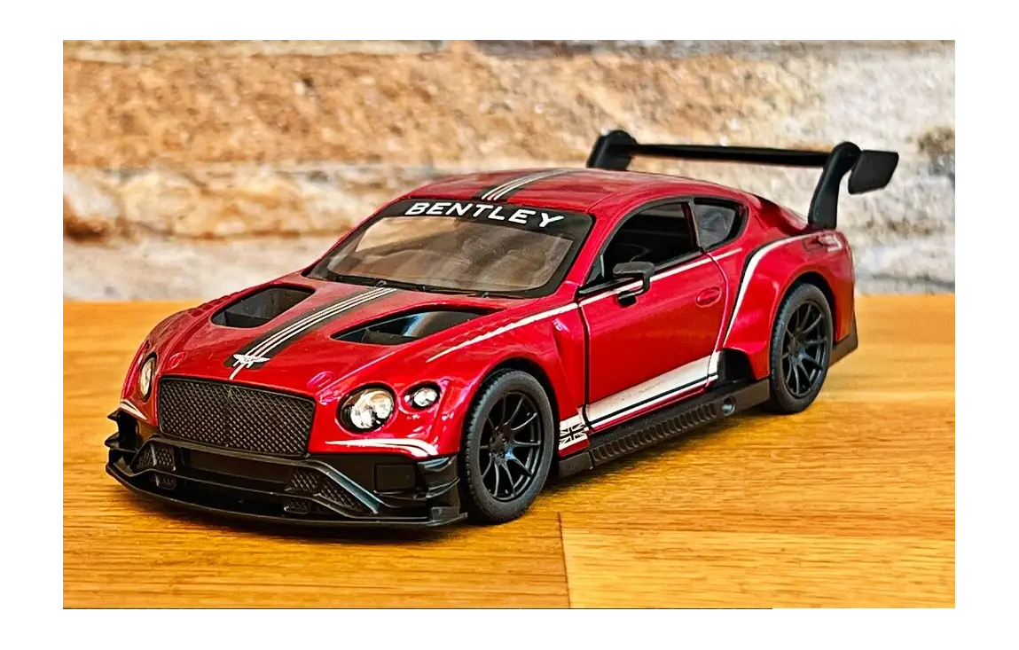 KINSMART Brand 1:38 Scale Bentley Continental GT3 Sport Car Diecast Model