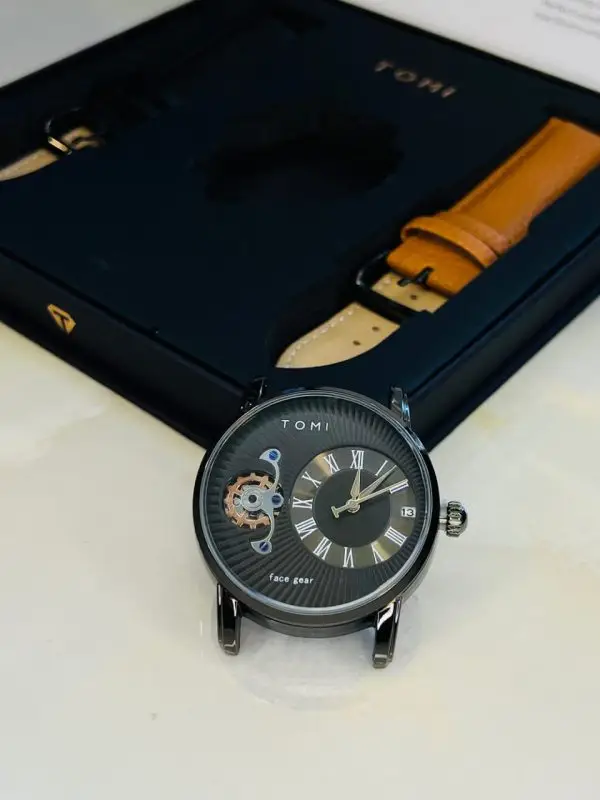 Tomi Face Gear Dual Strap Luxury Business Watch (tomi-104) MM4773