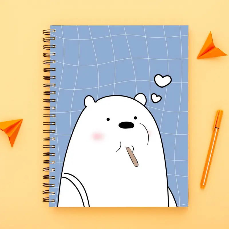 Cute Illustrated Spiral notebook for Girls-A5 size -Printed cover back & front