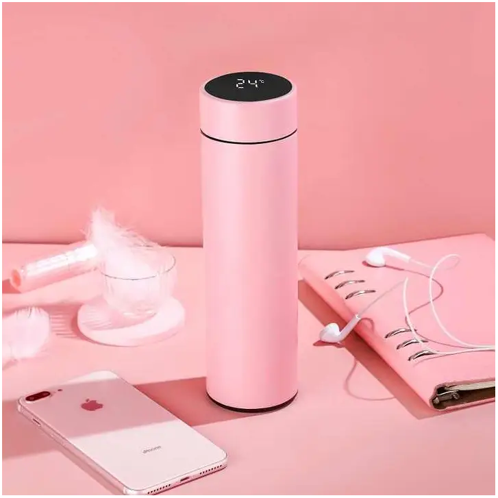 Custom Vacuum Flask 500ml Smart Thermo Water Bottle with Led Temperature Display