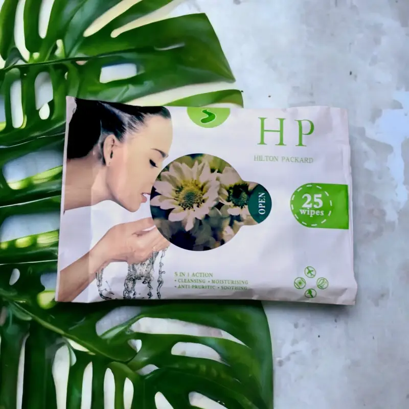 Hilton Packard wipes Make up remover -Green-25 pcs