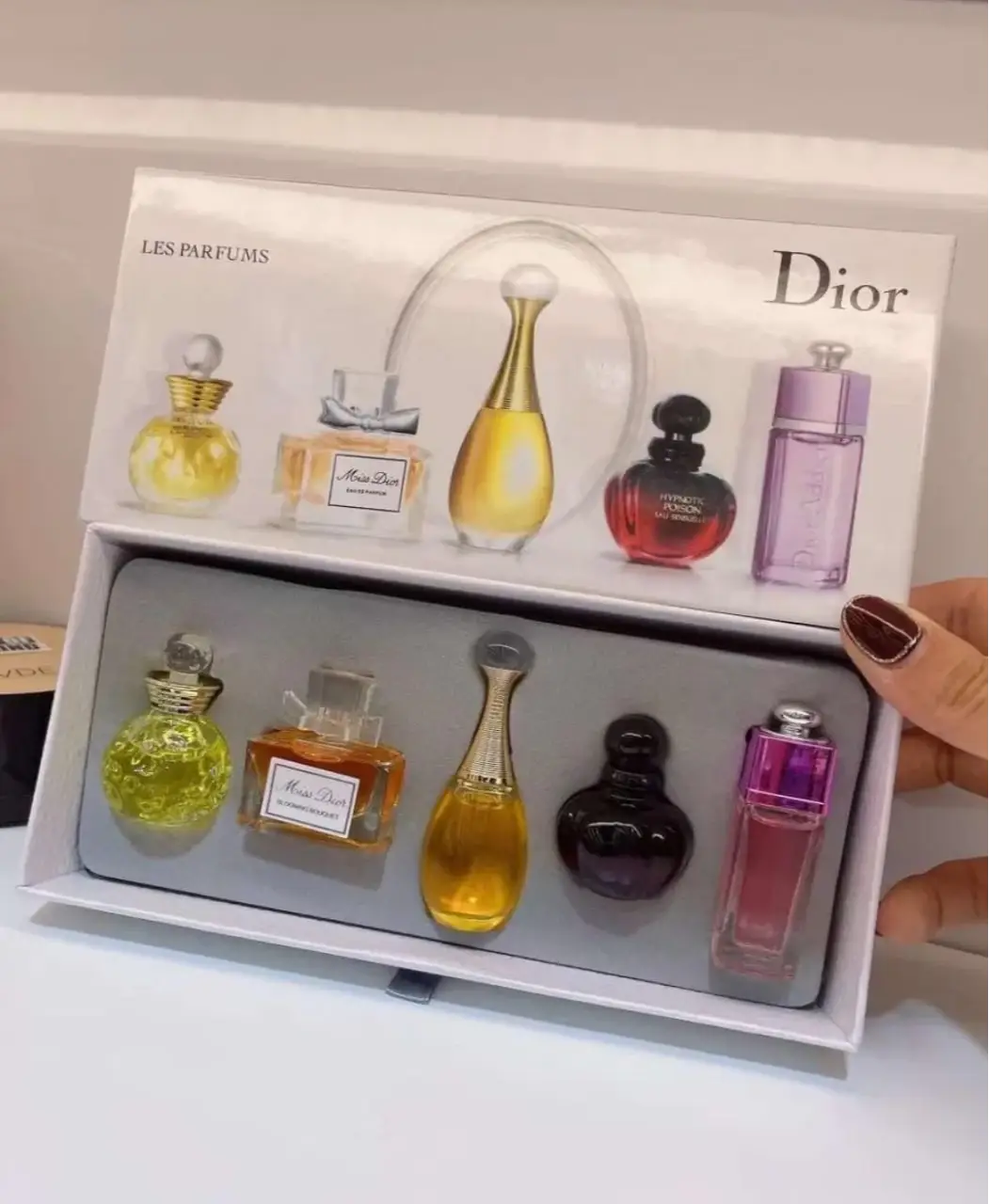 Dior 5 in 1 Gift Set of Perfume Gift Box Mini Fragrances