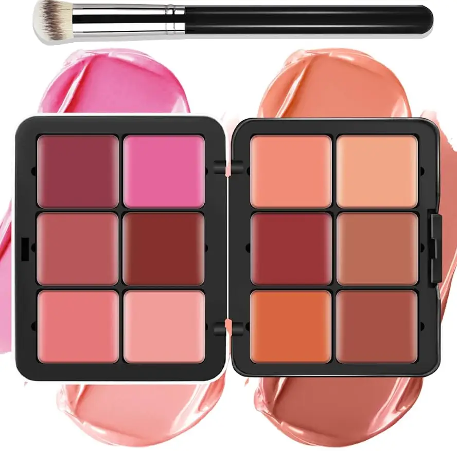 12 Colour Ultra HD INVISIBLE COVER CREAM BLUSH PLATE