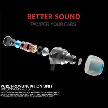 QKZ DM7 Noise Reduction In-Ear Subwoofer Metal Band Wheat Hi