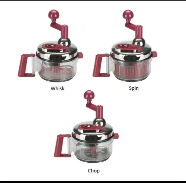 Manual Food Processor, Mixer Blender, Rotary Vegetable Chopper