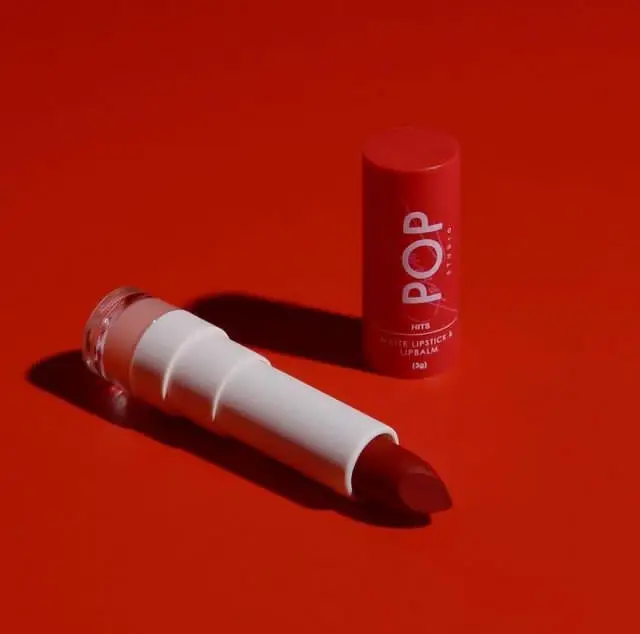 POP STUDIO Lipstick + LipBalm by SARAH GERONIMO- 2in1 - Maroon