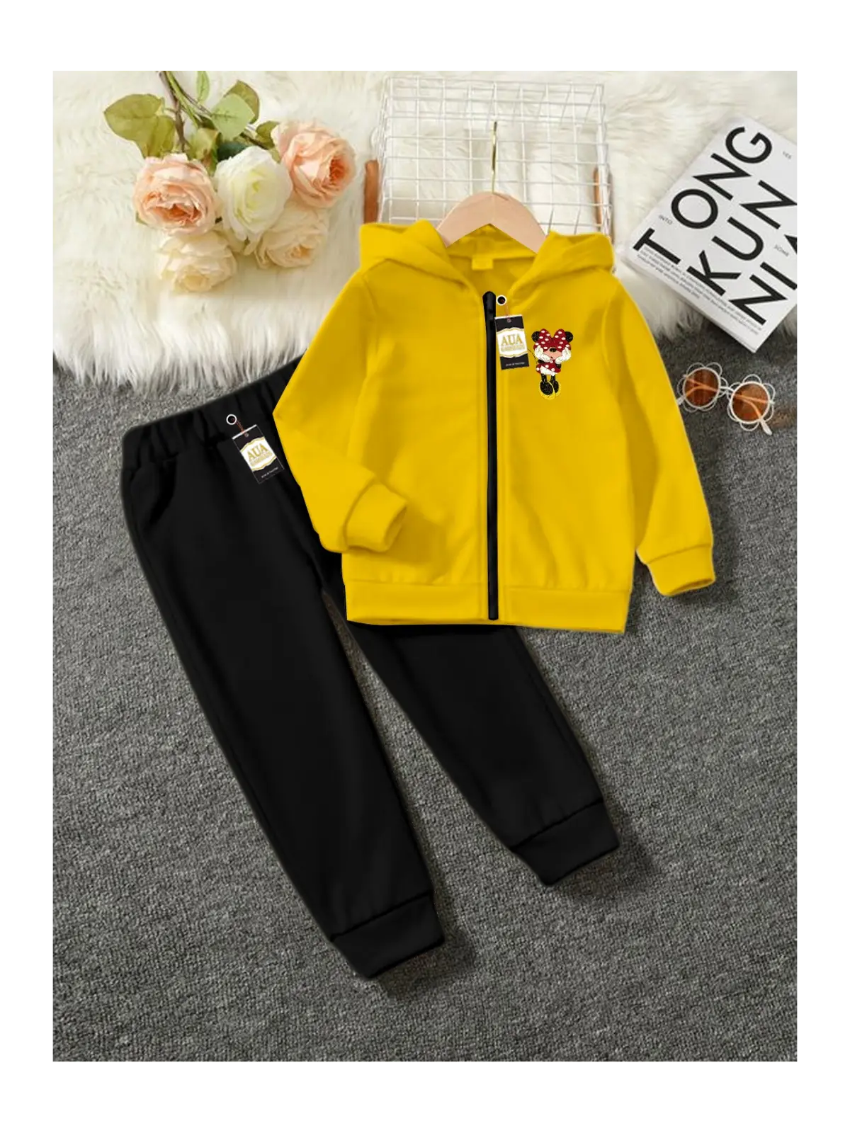 Winter Collection For Kids Hoddi zipper & Trouser