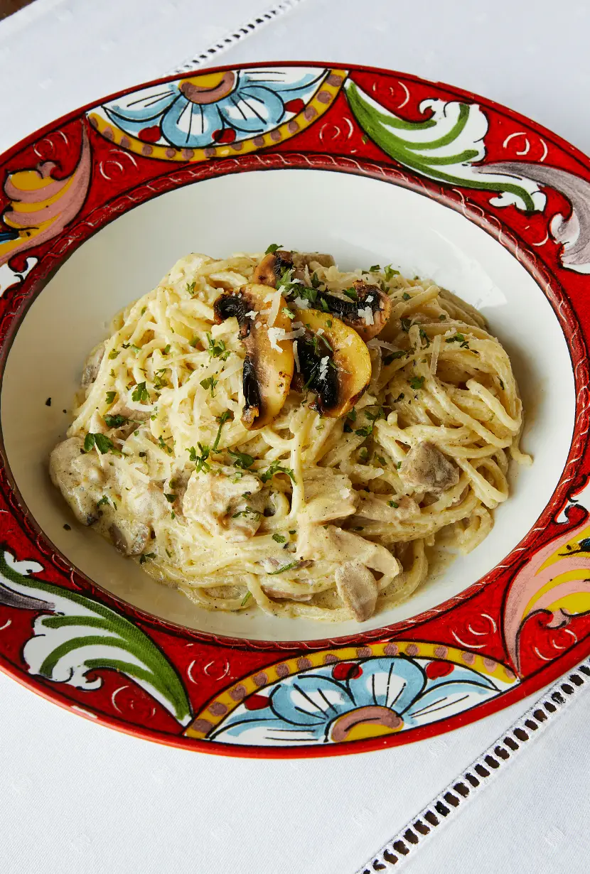 Spaghetti Crema di Funghi
