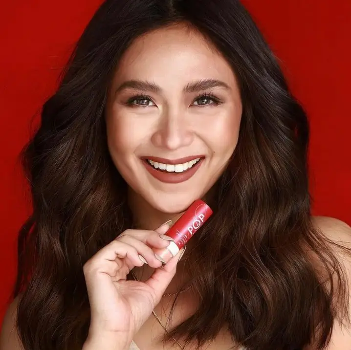POP STUDIO Lipstick + LipBalm by SARAH GERONIMO- 2in1 - Maroon
