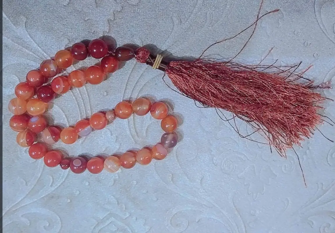 Real Aqeeq Stone Tasbih