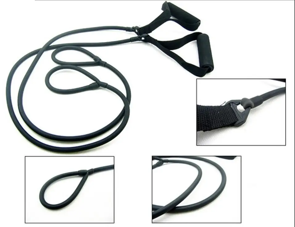 Resistance Bands Set Latex Elastic Tube Pull Rope Gym Yoga Stretch Rope Fitness Equipment