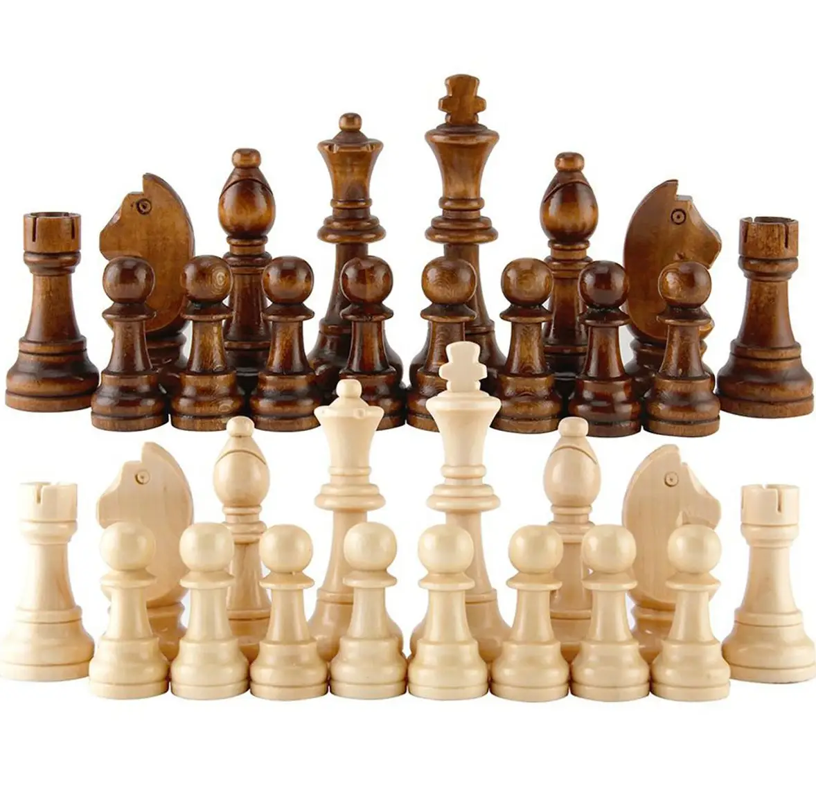 Foldable Wooden Chess Game Board Set